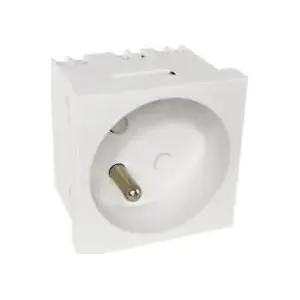 Modular electrical socket 2P+Z 45x45 Alantec PZ016