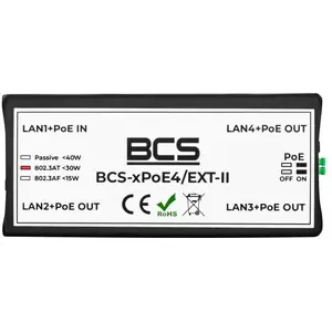 Tīkla pagarinātājs Atte Extender BCS-xPoE4/EXT-II