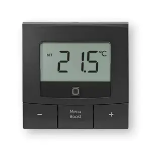 Термостат Homematic IP HmIP-WTH-B-A, RF 869.65 МГц, ЖК-дисплей, антрацит, 1.5 В питание, 5 лет работы, 85×85×22 мм