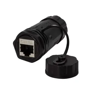 Переходник TECHLY IWP‑MD C6A‑IPGLT — RJ45 гнездо на RJ45 гнездо, Cat6A, черный