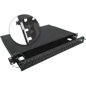 Fiber optic patch panel Alantec 24×SC duplex 19" 1U with mounting accessories (FOP-1U-24SCD-C-P)
