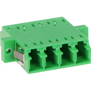 No name optical adapter AD-4LC-APC/4LC-APC single-mode, 4x LC/APC to 4x LC/APC