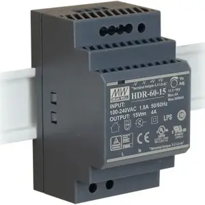 Блок питания на DIN-рейку Mean Well HDR 15 В 60 Вт (MPN 12063)
