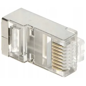 Модульный экранированный проходной разъем RJ45 Triton RJ45T/6-EKRAN*P100 для Cat6