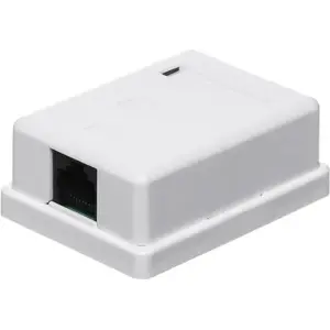 Wall-mounted RJ45 outlet NETRACK 1xRJ45 8P8C (model 10620)