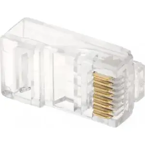 Модульный разъём RJ45 No name RJ45/C6*P100 — совместимый с Cat6, модульный штекер, упак. 100 шт.