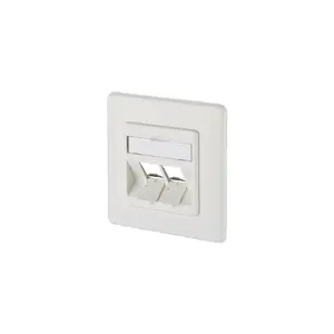 Socket outlet MetzConnect BTR 1309151002-E — white wall-mounted data/telecom outlet