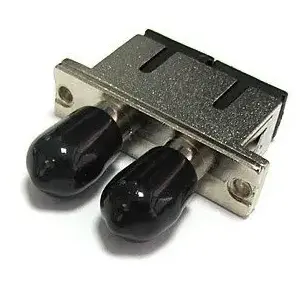Hybrid Fiber Adapter SC/UPC to ST/UPC Duplex Singlemode Molex PN RB08743