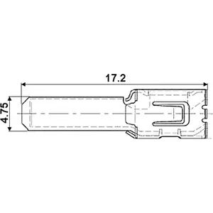 Connector A(4.7)-1 male No name KSW-4.7/1.0*P100 — pack of 25