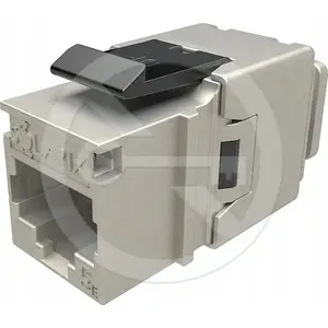 Keystone RJ45 insert SOLARIX CAT5E STP quick-clamp black for shielded network cabling