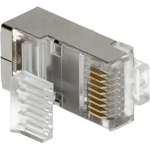 Ekranēts modulārs RJ45 spraudnis, 6 kontaktu, No name, modelis RJ45/6-EKRAN*P10