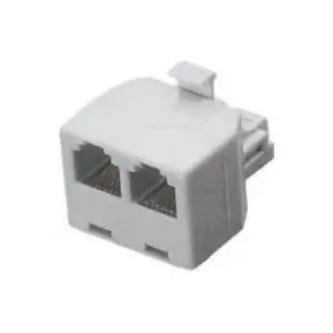 Network splitter LechPol RJ45 1-to-2 (model TEL0023-2) for Ethernet/telephone connections