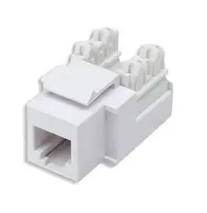 Keystone module INTELLINET 502795, white, single-port insert for faceplates and patch panels