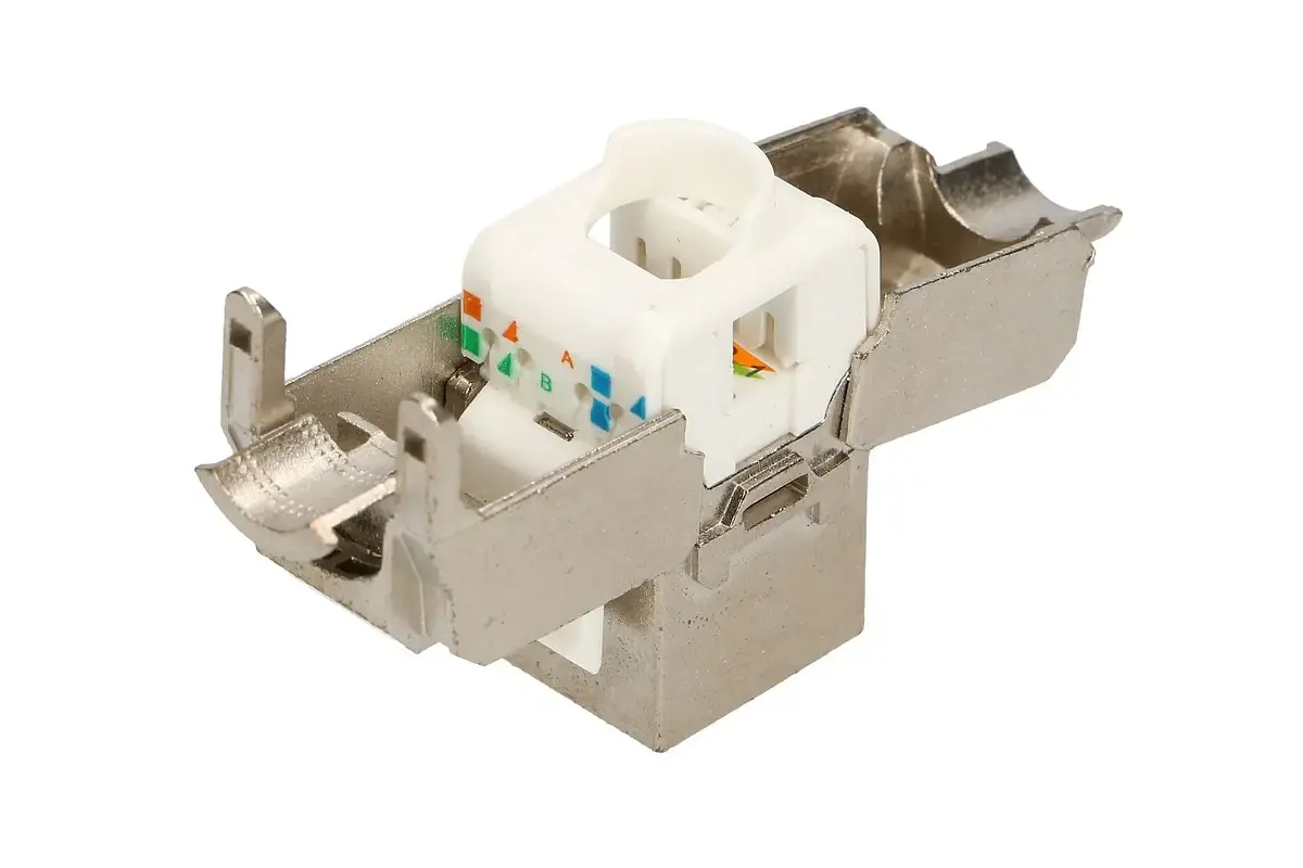Extralink Keystone CAT6A STP RJ45 leņķa metāla Photo 3
