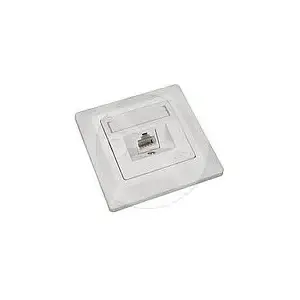 Wall-mounted SOLARIX RJ45 socket 5e UTP 1-port white SX915EUTPWH