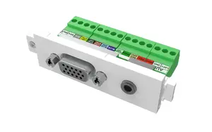 Avision Vision TC3 VGAF3.5MM wall socket VGA and 3.5 mm jack, White, 64×38×21 mm