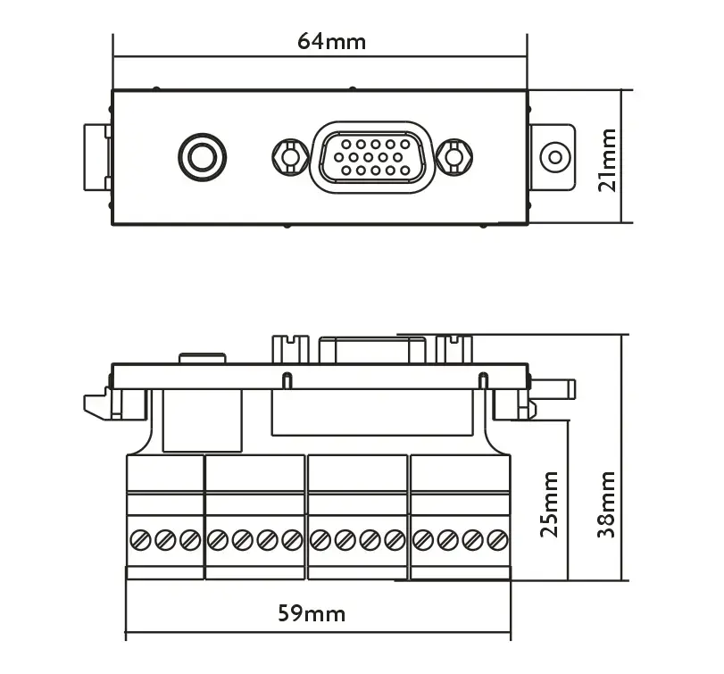 Avision Vision TC3 VGAF3.5MM VGA + 3,5 мм розетка Photo 3