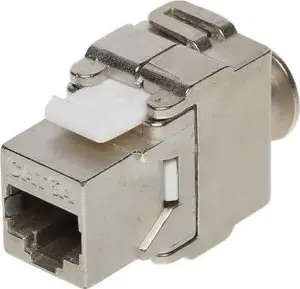 Вставка Keystone RJ45 No name FX-RJ45-6A-01 для модульной панели Cat6A