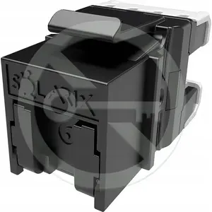 Keystone-муфта SOLARIX CAT6 UTP RJ45 с быстрозажимным соединением, чёрная