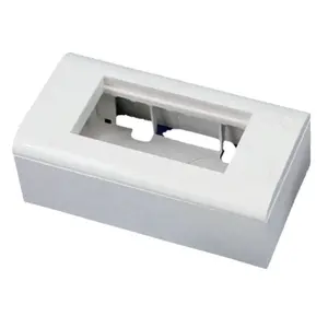 Terminal block end cover ACT OS010 — ABS and metal, 90×45×45 mm, 1 pc
