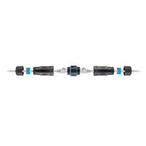 GOOBAY CAT 6A уличный соединитель RJ45 (IP68), RJ‑45 — RJ‑45, чёрный