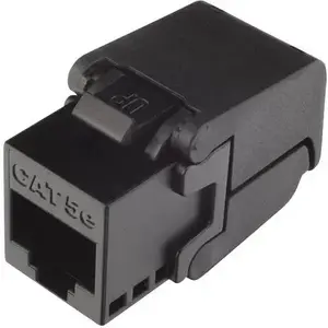 Keystone modulis SOLARIX CAT5e UTP RJ45 melns pašnoslēdzošs SXKJ5EUTPBKSA