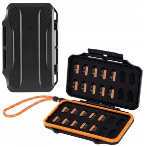Memory Card Case K&F SB9689 — Holds 28 microSD / microSDHC / microSDXC Cards, Compact Protective Storage