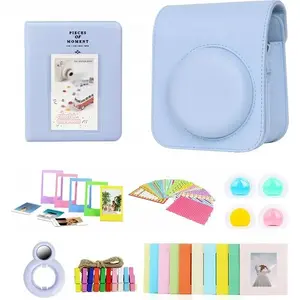 Camera accessory kit LoveInstant 8-in-1 for Fujifilm INSTAX Mini 12 — blue