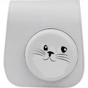 Camera Pouch LoveInstant protective case for Fujifilm Instax Mini 11 — cat design, gray