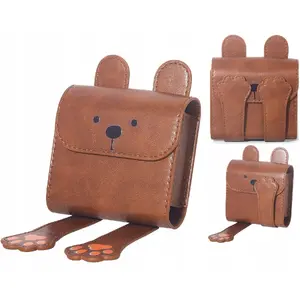 Photo Case for Instax Square Mini — LoveInstant protective pouch for Fuji SQ1/SQ6 (models 99/41/40/12/11) — Brown bear design