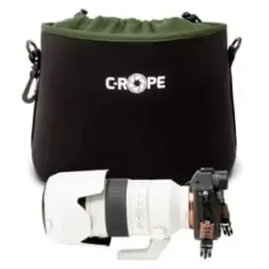 Pouch camera case fsp/fortron CRP-CNB-L-BLK-2 — pouch case, shoulder strap, black/green