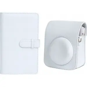 Protective Case and Photo Album Set LoveInstant for Fujifilm Instax Mini 12 — White (case + 108-slot album)