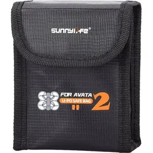 Protective Fire-Resistant Battery Case Sunnylife for 2× Batteries for DJI Avata 2