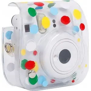 Protective case LoveInstant for Fujifilm Instax Mini 12 — colorful dot pattern