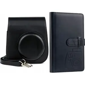 Camera case LoveInstant for Fujifilm Instax Mini 11 with matching photo album, black
