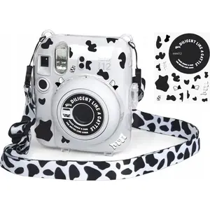 Protective Case LoveInstant for Fujifilm Instax Mini 12 with Cow Pattern Stickers