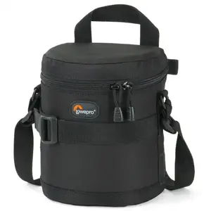 Lens case Lowepro 11 x 14 cm, black — protective storage pouch for camera lenses