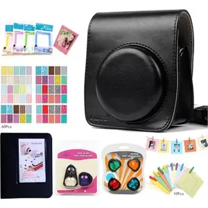 Набор аксессуаров Caiul для Fujifilm Instax Mini 90 — 8 в 1: футляр, альбом, рамки, фильтры