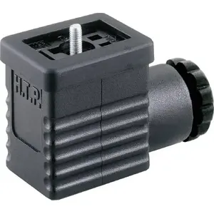 Connector Hirschmann GM 209 NJ 932 977-100-1, black, 1 piece, with protective earth (PE)