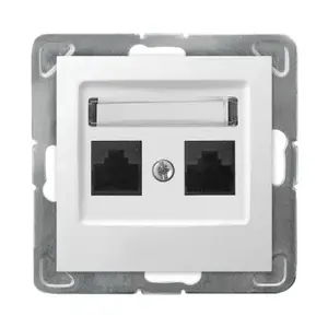 Kontaktligzda Ospel GPK-2Y/K/m/00 balta, IP20, 71×71×34 mm