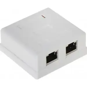 No name RJ45-2G5/6 Dual RJ45 Termination Socket — RJ45 network outlet, 2 ports