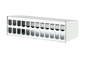 Аксессуар для патч-панели Metz BTR NETCOM 130861-2402-E, сталь, белый