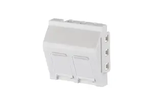 Wall plate / switch cover Triton METZ CONNECT 130915J4502KE, white, 45×45 mm, conventional