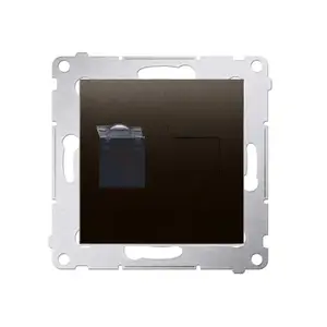 Розетка Kontakt-Simon D61.01/46, бронза, пластиковый корпус, IP20, 75×75×37 мм
