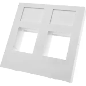 Network adapter Alantec 45x45 2xRJ45 flat panel mount OS024