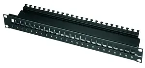 Патч-панель Triton Telegärtner H02025A0220, чёрная, монтаж в стойку