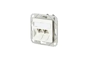 Socket-outlet RJ-45 Metz 130B11D21102-E Category 6a White, 69.9×69.9×41 mm