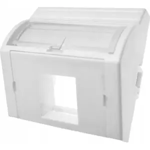 Adapter Alantec 45x45 1×RJ45 angled (convex corner) model OS021