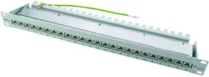 Патч-панель Triton Telegärtner J02023S0050 — 10 Gigabit Ethernet, RJ‑45, Cat6a, 482.6×44×140 мм, чёрная