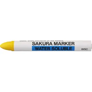 Marķieris Sakura Water Soluble SKWSC3 — dzeltena, ūdenī šķīstoša tinte, vienkāršs galu
